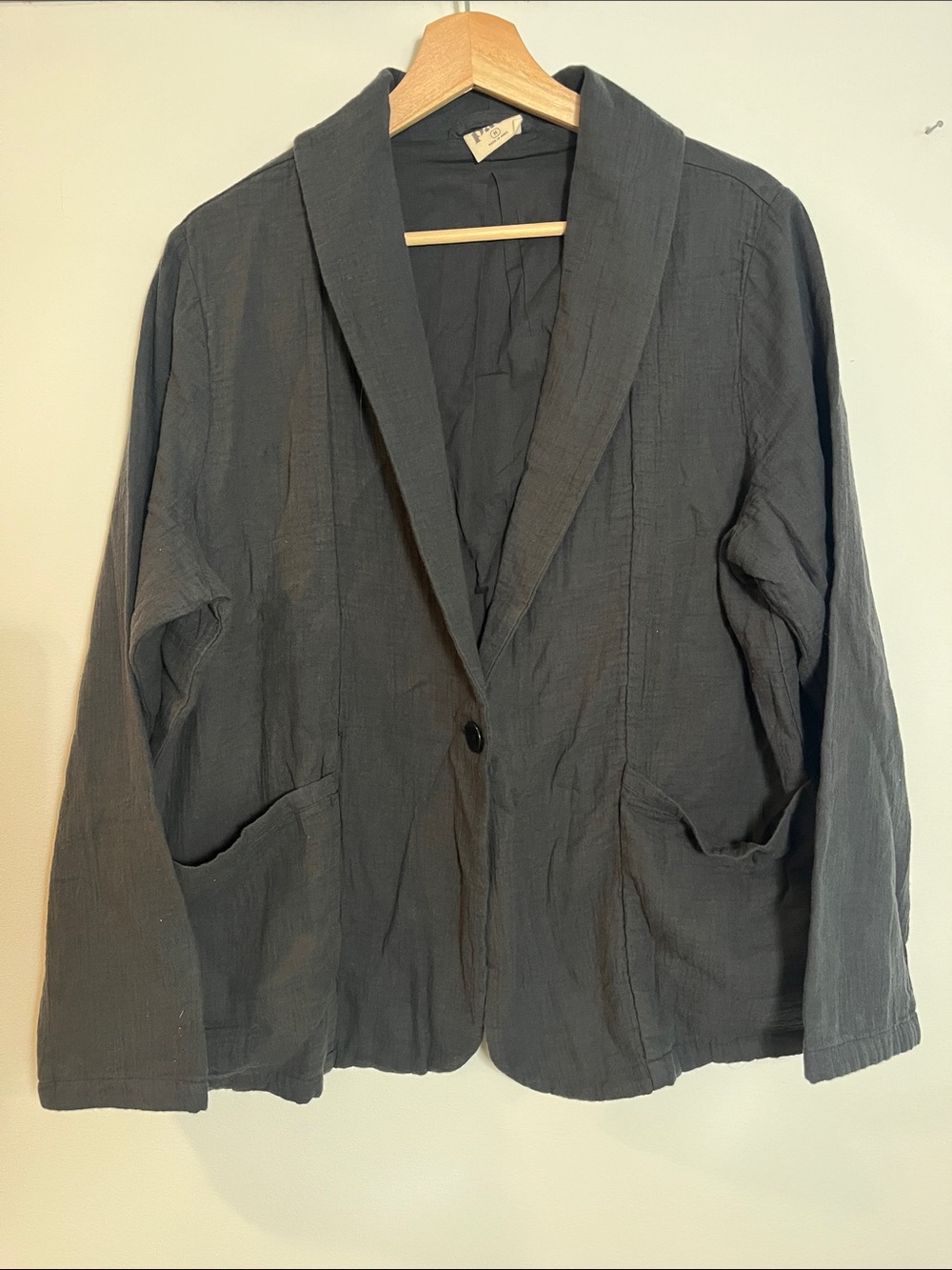 PACT Stucco Coastal Double Gauze Lined Easy Jacket